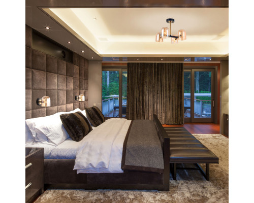 Купить Люстра на штанге Eurosvet 70103/4 бронза/черный| VIVID-LIGHT.RU