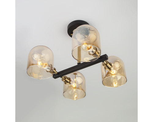 Купить Люстра на штанге Eurosvet 70103/4 бронза/черный| VIVID-LIGHT.RU