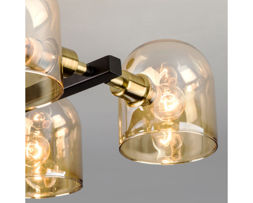 Купить Люстра на штанге Eurosvet 70103/4 бронза/черный| VIVID-LIGHT.RU