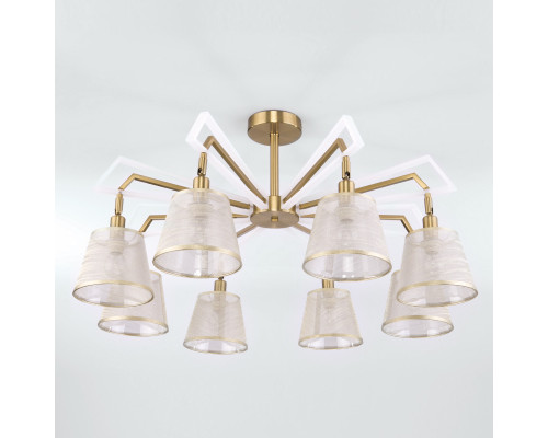 Заказать Люстра на штанге Eurosvet 60082/8 золотая бронза| VIVID-LIGHT.RU