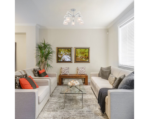 Оформить заказ Люстра на штанге Eurosvet 60082/5 хром| VIVID-LIGHT.RU