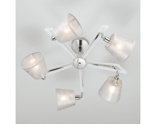 Оформить заказ Люстра на штанге Eurosvet 60082/5 хром| VIVID-LIGHT.RU