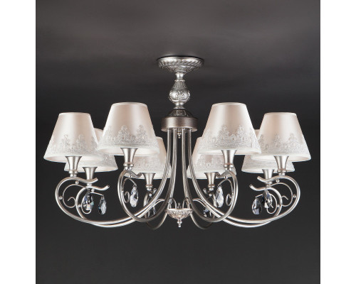 Сделать заказ Люстра на штанге Eurosvet 60069/8 серебро| VIVID-LIGHT.RU