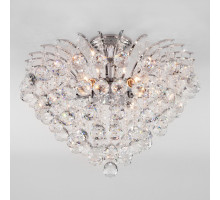 Люстра на штанге Eurosvet 3299/6 хром/прозрачный хрусталь Strotskis