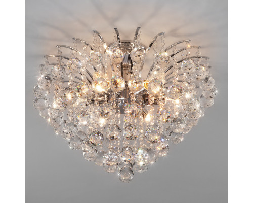 Оформить заказ Люстра на штанге Eurosvet 3299/6 хром/прозрачный хрусталь Strotskis| VIVID-LIGHT.RU