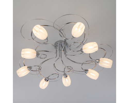 Купить Люстра на штанге Eurosvet 70040/9 хром| VIVID-LIGHT.RU