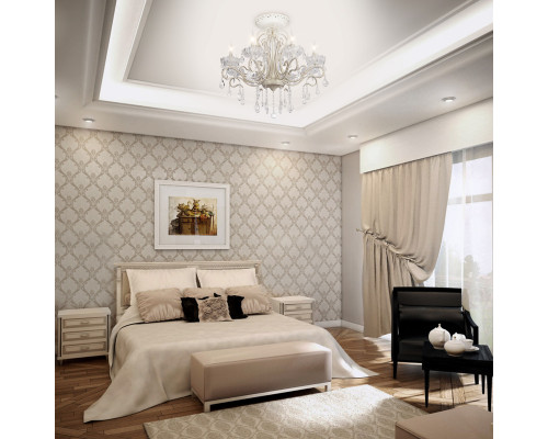 Заказать Люстра на штанге Eurosvet 12205/8 белый Strotskis| VIVID-LIGHT.RU