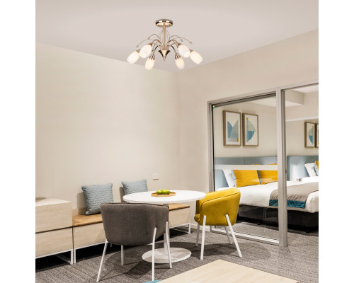 Купить Люстра на штанге Eurosvet 22080/6 золото| VIVID-LIGHT.RU