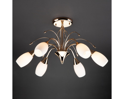 Купить Люстра на штанге Eurosvet 22080/6 золото| VIVID-LIGHT.RU