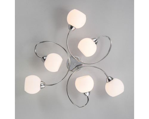 Оформить заказ Люстра на штанге Eurosvet 30136/6 хром| VIVID-LIGHT.RU