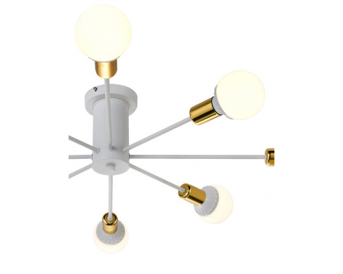 Заказать Люстра на штанге Natali Kovaltseva LOFT 75140/8C WHITE GOLD| VIVID-LIGHT.RU