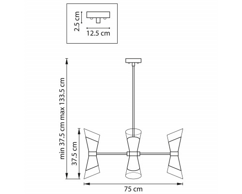 Оформить заказ Люстра на штанге Lightstar 817124| VIVID-LIGHT.RU