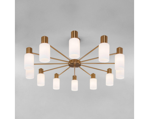 Сделать заказ Люстра на штанге Eurosvet 70160/12 латунь| VIVID-LIGHT.RU