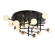 Люстра на штанге Natali Kovaltseva LED LAMPS 81344 GOLD BLACK