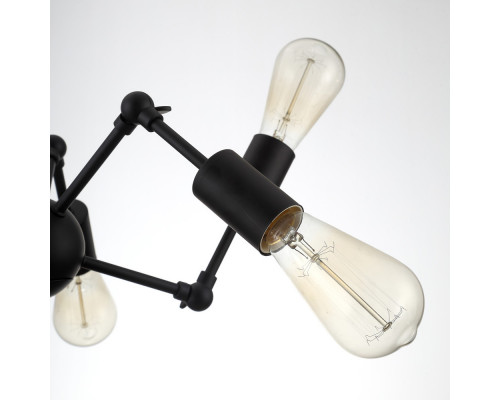 Купить Люстра на штанге ARTE Lamp A9190LM-6BK| VIVID-LIGHT.RU