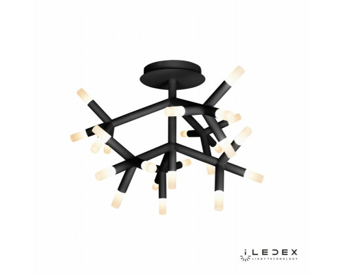 Заказать Люстра на штанге iLedex FS-017-X25 BK| VIVID-LIGHT.RU