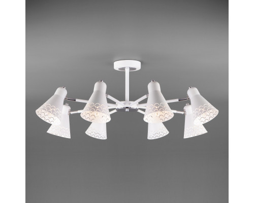 Оформить заказ Люстра на штанге Eurosvet 70100/8 белый| VIVID-LIGHT.RU