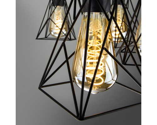 Сделать заказ Люстра на штанге Eurosvet 70107/5 черный| VIVID-LIGHT.RU