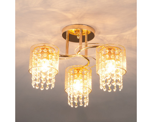 Заказать Люстра на штанге Eurosvet 30137/3 золото| VIVID-LIGHT.RU