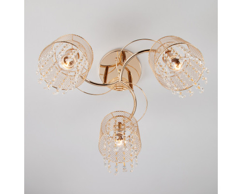 Заказать Люстра на штанге Eurosvet 30137/3 золото| VIVID-LIGHT.RU