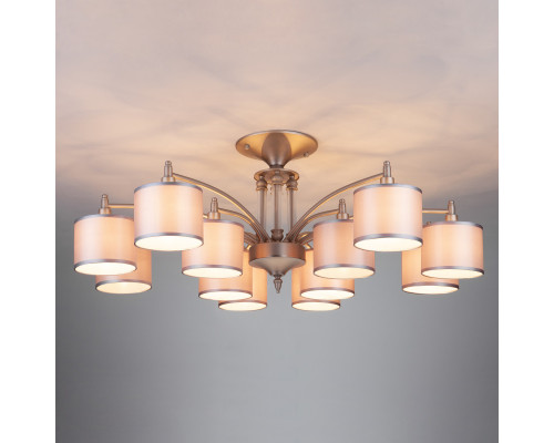 Заказать Люстра на штанге Eurosvet 60080/12 сатин-никель| VIVID-LIGHT.RU