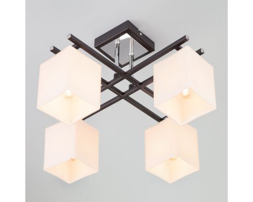 Заказать Люстра на штанге Eurosvet 70018/4 хром/венге| VIVID-LIGHT.RU