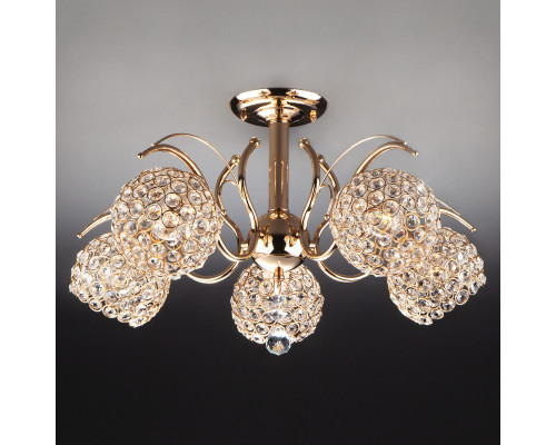 Сделать заказ Люстра на штанге Eurosvet 7777/5 золото| VIVID-LIGHT.RU