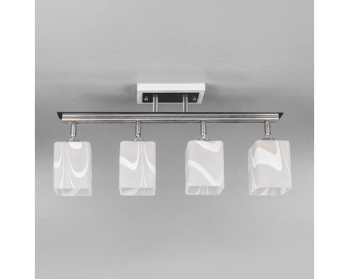 Оформить заказ Люстра на штанге Eurosvet 3525/4 алюминий| VIVID-LIGHT.RU