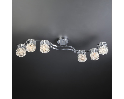 Сделать заказ Люстра на штанге Eurosvet 3222/6 хром Strotskis| VIVID-LIGHT.RU