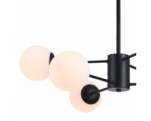 Купить Люстра на штанге Natali Kovaltseva ALTO 75141/6C BLACK| VIVID-LIGHT.RU