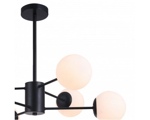 Купить Люстра на штанге Natali Kovaltseva ALTO 75141/6C BLACK| VIVID-LIGHT.RU