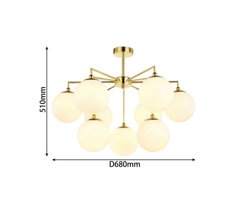 Оформить заказ Люстра на штанге Favourite 2810-9P| VIVID-LIGHT.RU