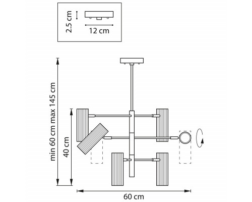 Сделать заказ Люстра на штанге Lightstar 718263| VIVID-LIGHT.RU
