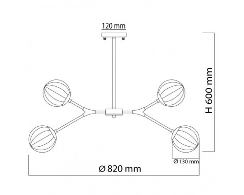 Купить Люстра на штанге DeMarkt 605016206| VIVID-LIGHT.RU