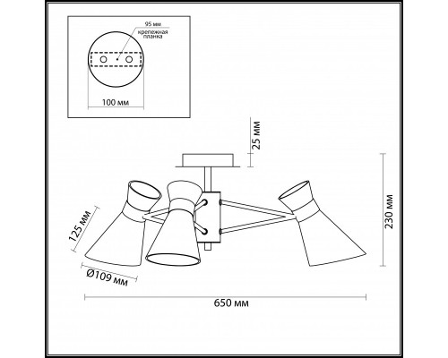 Купить Люстра на штанге LUMION 3498/3| VIVID-LIGHT.RU