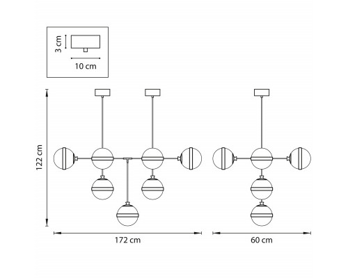 Купить Люстра на штанге Lightstar 813191| VIVID-LIGHT.RU
