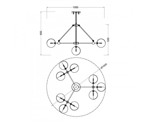 Оформить заказ Люстра на штанге Vele Luce VL2052L10| VIVID-LIGHT.RU