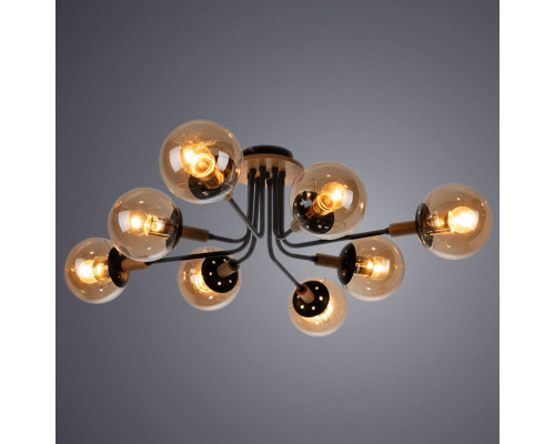 Сделать заказ Люстра на штанге ARTE Lamp A2716PL-8BK| VIVID-LIGHT.RU