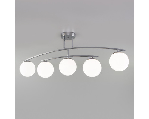 Купить Люстра на штанге Eurosvet 30170/5 хром| VIVID-LIGHT.RU