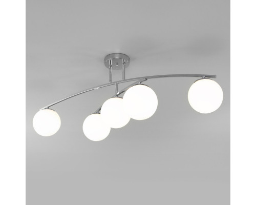 Купить Люстра на штанге Eurosvet 30170/5 хром| VIVID-LIGHT.RU