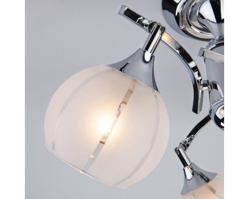 Оформить заказ Люстра на штанге Eurosvet 3353/3 хром/белый| VIVID-LIGHT.RU