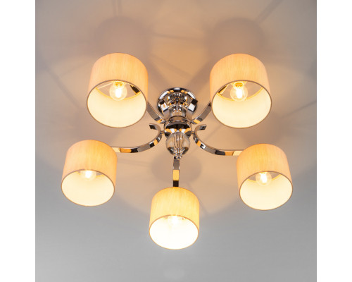 Купить Люстра на штанге Eurosvet 60111/5 хром| VIVID-LIGHT.RU