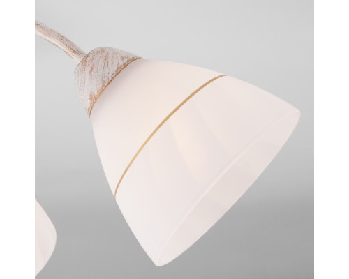 Оформить заказ Люстра на штанге Eurosvet 30156/8 белый с золотом| VIVID-LIGHT.RU