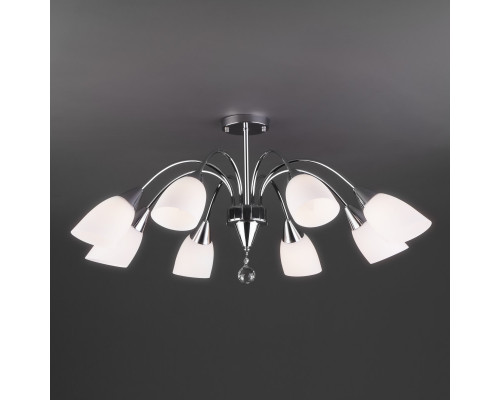 Купить Люстра на штанге Eurosvet 30149/8 хром| VIVID-LIGHT.RU