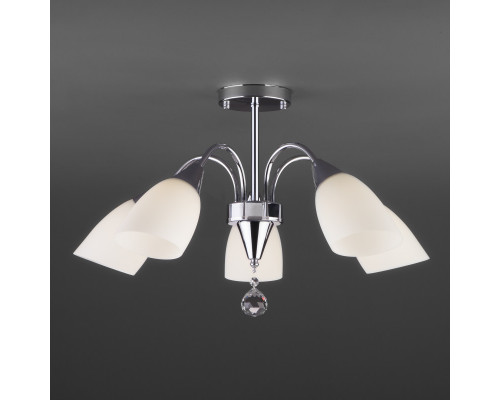 Оформить заказ Люстра на штанге Eurosvet 30149/5 хром| VIVID-LIGHT.RU