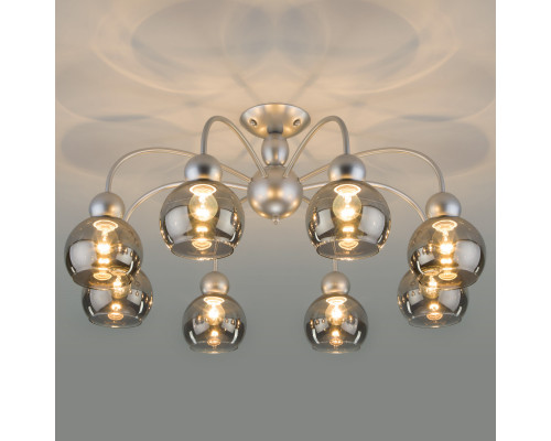 Заказать Люстра на штанге Eurosvet 30148/8 серебро| VIVID-LIGHT.RU