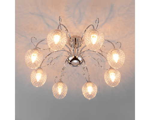 Заказать Люстра на штанге Eurosvet 30142/8 хром| VIVID-LIGHT.RU