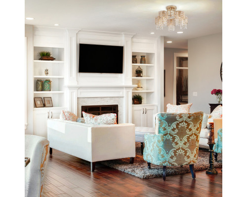 Заказать Люстра на штанге Eurosvet 30137/5 золото| VIVID-LIGHT.RU