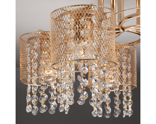 Заказать Люстра на штанге Eurosvet 30137/5 золото| VIVID-LIGHT.RU