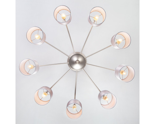 Заказать Люстра на штанге Eurosvet 60080/9 сатин-никель| VIVID-LIGHT.RU